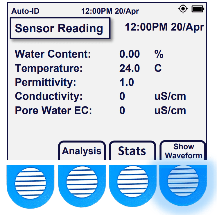 Acclima Sensor Reader Water Content, Temperature, Permittivity, Conductivity, and Pore Water EC Readings