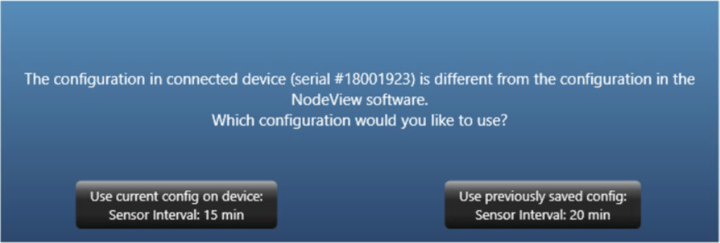 Configuration to a Connected Device - Acclima