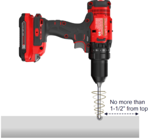 Drilling into PVC Pipe - Acclima